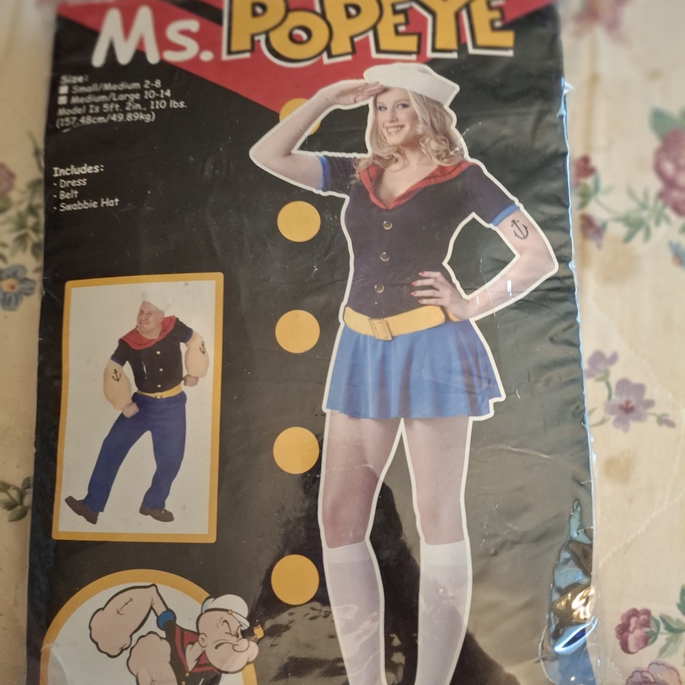 Women's Ms. Popeye Sailor Costume